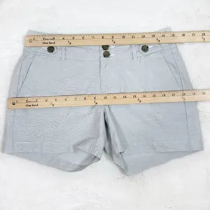 Banana Republic Micro‎ Striped Chino Shorts Grey 4 thumbnail 9