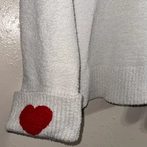 Cozy Sweater with Red Heart Accents thumbnail 5