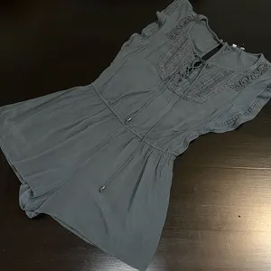 American‎ Eagle Outfitters Teal romper thumbnail 1