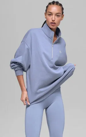 Alo Yoga Accolade 1/4 Zip Pullover Winter Frost S thumbnail 1