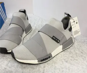 Adidas NMD_R1 W Strap‎ Grey Womens Sneakers GW9470 Size 10.5 New In Box thumbnail 1