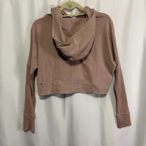 Lululemon Cropped Zip Hoodie Heathered Mauve Thumbhole Yoga Jacket Women’s 10? thumbnail 6