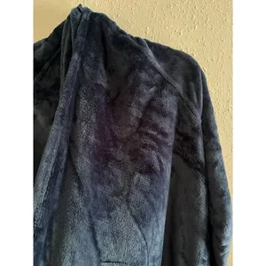 Ugg Ilsa Plush Fleece Open Lounge Cardigan Navy Blue L thumbnail 3