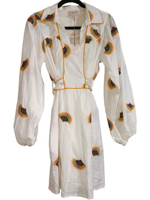 CIEBON Halliday Embroidered Long Sleeve Dress Size Small thumbnail 5