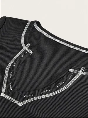 Crop Baby Tee Black Size XS thumbnail 3
