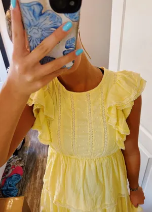 spring dress Yellow Size XS thumbnail 3