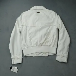 Sean John Jacket Double Breasted Bomber Medium White Cotton Blend Y2K thumbnail 8