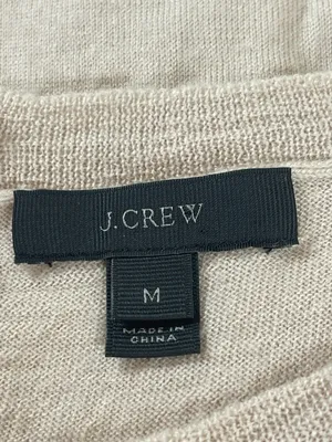 J. Crew 100% Merino Wool Sleeveless Sweater Shell Top Blush Minimalist Preppy M thumbnail 7