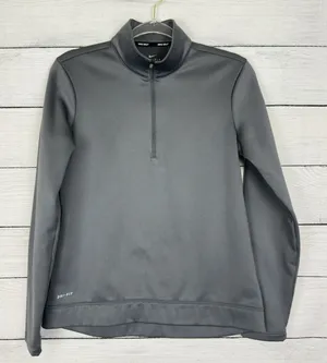 Nike Golf Women's Performance Zip Pullover Size‎ Small Grey Athletic Active thumbnail 1