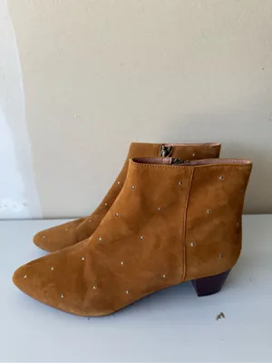 MADEWELL The Bea Boot in Embroidered Suede thumbnail 4