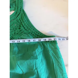 BTFBM‎ Green Crochet Lace Tiered Sleeveless Mini Dress NWT Boho Summer Halter thumbnail 11