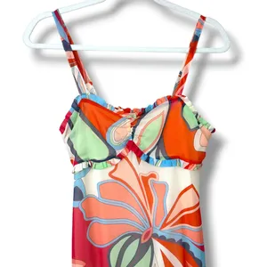 NEW Alexis x Target Limited Edition Multi Floral Vibrant Tiered Maxi Dress XXS thumbnail 7