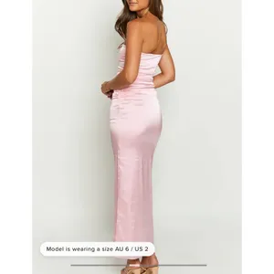 Beginning Boutique Pink Bloom Strapless Maxi Dress Size US2 Pink thumbnail 8