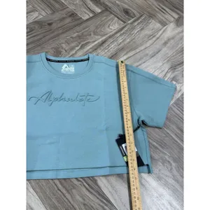 Alphalete Woman’s ELMTS Short SLEEVE Crop - Teal , Size Medium thumbnail 6