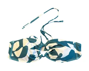 Abercrombie & Fitch NWT‎ Abstract O-Ring Halter Bandeau Bikini Top Small NEW thumbnail 1