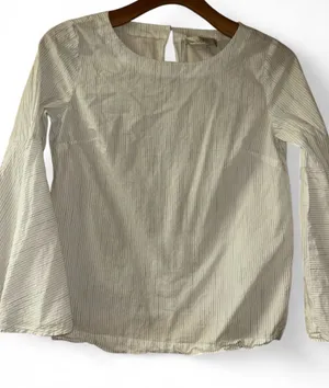 LoftvStriped Women’s Long Bell Sleeve Top thumbnail 1