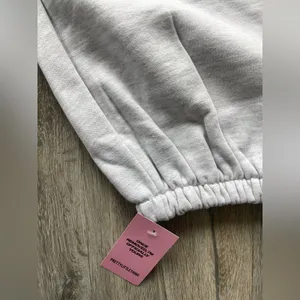 Pretty Little Thing NWT ASH GREY THICK OVERSIZED JOGGERS M thumbnail 4