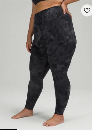 Lululemon 28” Align Leggings green tie dye thumbnail 1