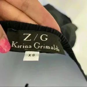 Karina Grimaldi Antonella Black Silk Halter‎ Top thumbnail 6