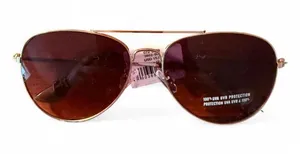 Aerie Sunnies So Fly Gold-Tone Aviator Sunglasses NEW thumbnail 1