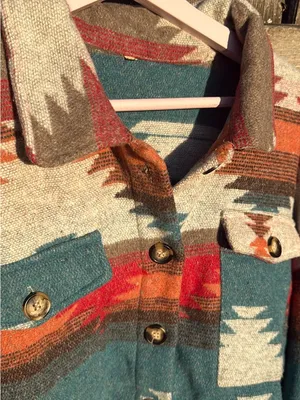 New ! Aztec Yellowstone Distressed Flannel nwot thumbnail 11