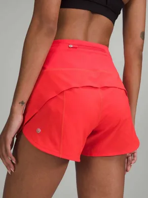 lululemon speed up high rise lined short 4” long carnation red 6 W7BJ8T thumbnail 1