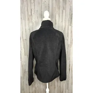 Columbia Women's Fleece Jacket Black Size‎ Large Casual Mid-Length Zip-Up thumbnail 4