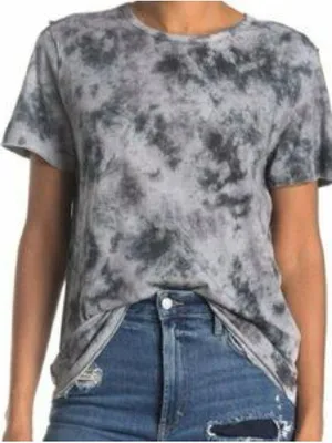 Free People Riptide Gray Tie Dye Short Sleeve Shirt XS thumbnail 2