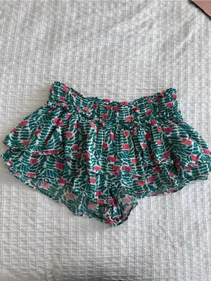 Anthropologie Carla Petelski x Celandine Cotton Ruffled Mini Skort thumbnail 2