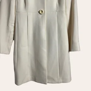 J.Crew Ivory Cream Wool Coat Size 0 thumbnail 3