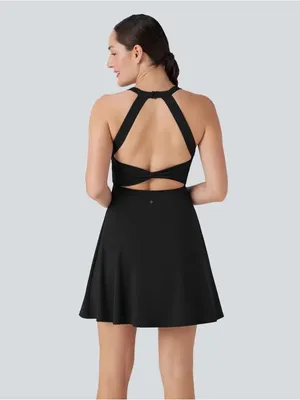 Halara Flare Low Support Dance Active Dress-Longer Length-Easy Peezy Edition thumbnail 3