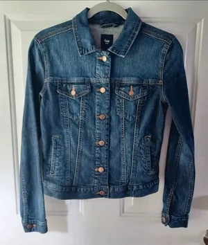 VTG GAP Denim Trucker Jacket XS Y2K festival bohemian cowgirl western country thumbnail 1
