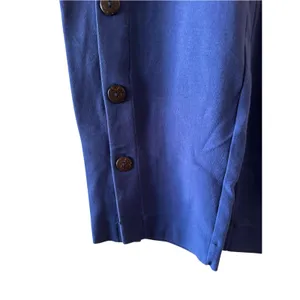 Appleseed's Blue Button Detail Wide Leg Dress Pants Women Sz S thumbnail 6