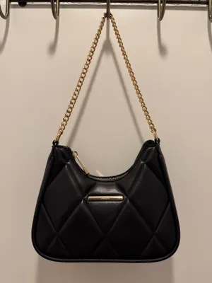 ALDO Bojo Purse Black Gold Chain thumbnail 1