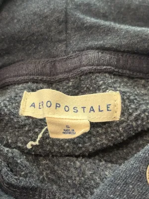 Aeropostale Women’s Small Navy AERO Floral Appliqué Pullover Hoodie thumbnail 4