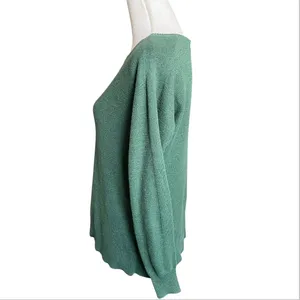 American eagle green crew neck sweater preppy goblin core granola girl academia thumbnail 2
