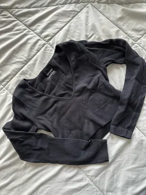 Garage Top Long Sleeve Black Ribbed thumbnail 3