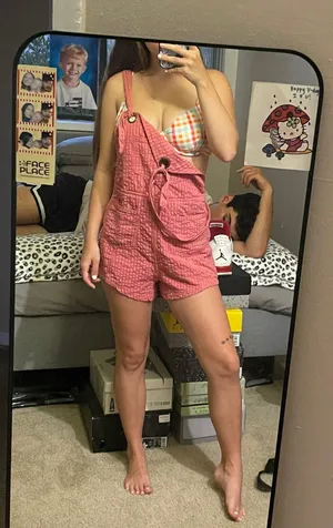BDG pink overalls thumbnail 2