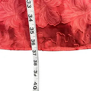 Anthropologie Plunge Mini Dress 16W Pink‎ Jacquard Floral Flirty Boho Feminine thumbnail 9