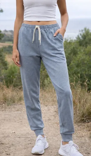 Vuori Women’s Small Heather Blue Jogger Sweatpants Drawstring Lounge Athleisure thumbnail 1