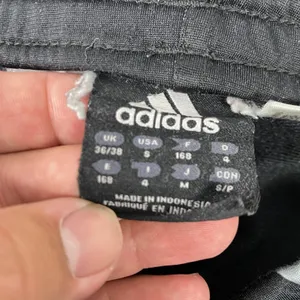 Adidas Track Pants Womens Small Black‎ Gray 3 Stripe Ankle Zip Running Training thumbnail 6
