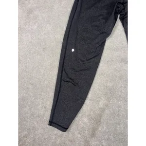 Lululemon double waistband slim tapered leg pants dark gray medium womens *flaw thumbnail 4