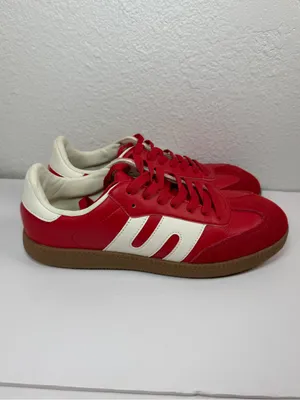 Dream Paris Sneakers Women’s US 9 Red White Leather Gum Sole Casual Retro thumbnail 7