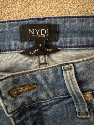 NYDJ Mid Wash Straight Leg Jeans thumbnail 5