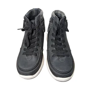 Billy Comfort Cuff Black Faux Shearling Plaid Adaptive High Top Sneakers 8W thumbnail 3