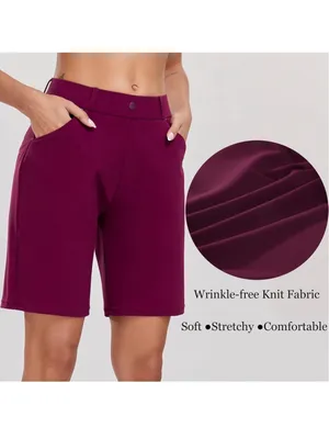 NEW Oalka Bermuda Work Casual 8" Golf Shorts S thumbnail 7