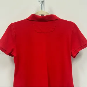 Barbour Women’s Classic Red Polo T-shirt Shirt Cotton‎ Sz 10 thumbnail 6