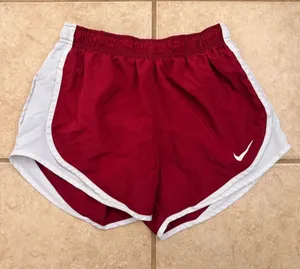 Nike Dri-FIT Red & White Running Shorts thumbnail 1