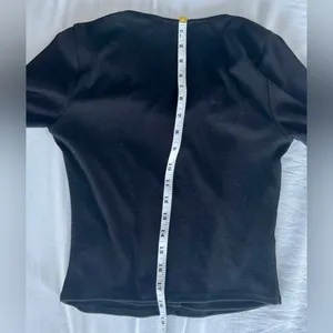 Lulus NWT Endless Appeal Black Long Sleeves Cutout Crop Top Size Medium thumbnail 10