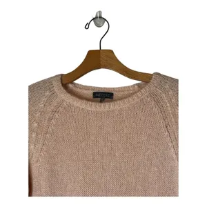 Anthropologie Needle Sweater Women Small Pink Louise Mohair Merino Wool‎ Knit thumbnail 4